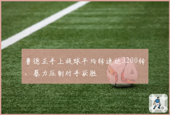 鲁德正手上旋球平均转速达3200转，暴力压制对手获胜